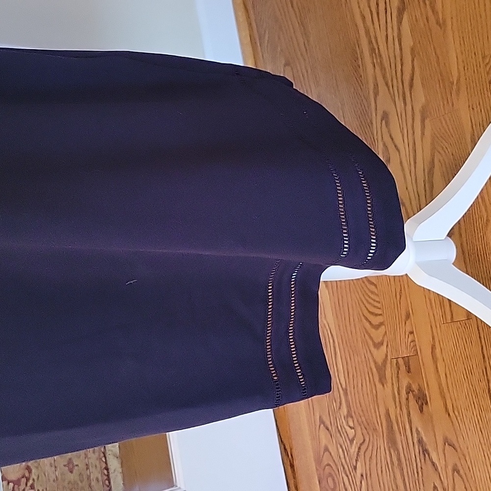 Brooks Brothers navy cotton blend summer dress 8 - Picture 3 of 7